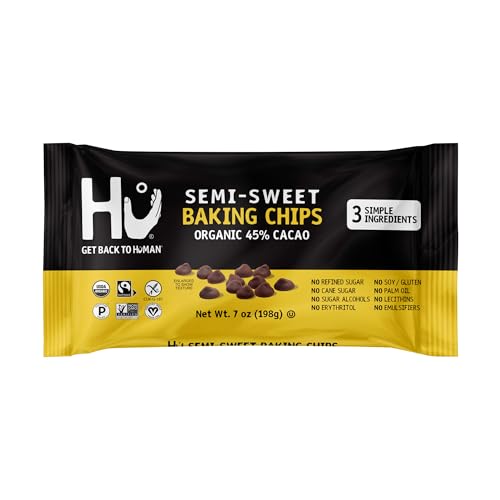Hu Semi-Sweet Baking Chips, Organic 45% Cacao, 7oz