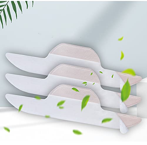 naunau 30 PCS Disposable Sweat Pads, Collar Protector for Shirts, Hat Sweat Liner, Hat Sweat Protector, White Hat Liner, Invisible Protection Against Sweat for Men and Women.