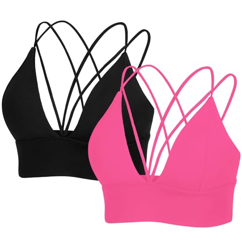 Image of MotoRun Bralettes for Women, Strappy Sports Bra Push up Bralette Sexy Bras Rave Top