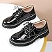 Womens Oxford Shoes Comfort Lace Up Slip Resistant Patent Leather Dress Shoes Patent Leather Black US 7