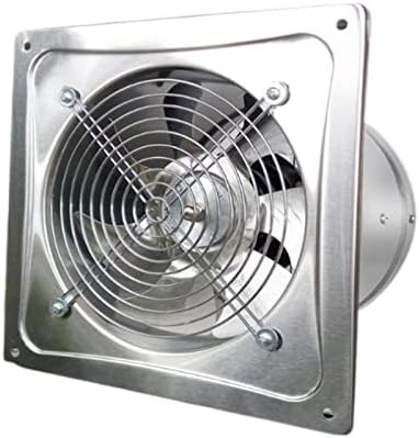 Exhaust Fan 6/8/10/12 Inch Ventilation Fan, Powerful High-speed Stainless Steel Ventilation Fan with Check Valve, Durable Household Kitchen Exhaust Fan Vent Fan/Exhaust Fans ( Size : 10inch(250#) )