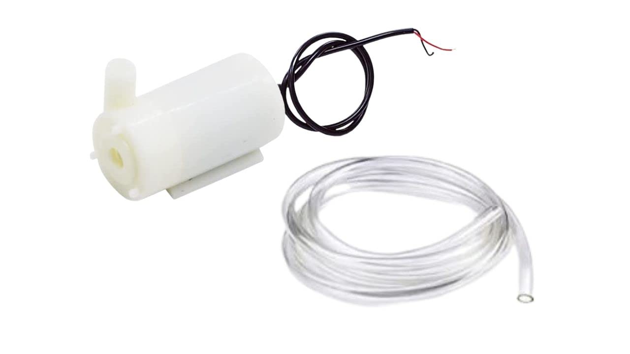 ERH India 1 Pc Micro DC 6-9v High Power Project DC Motor with 1 Meter Pipe submersible Mini Water Pump Aquariums and Fish Tanks, Water Fountains etc.