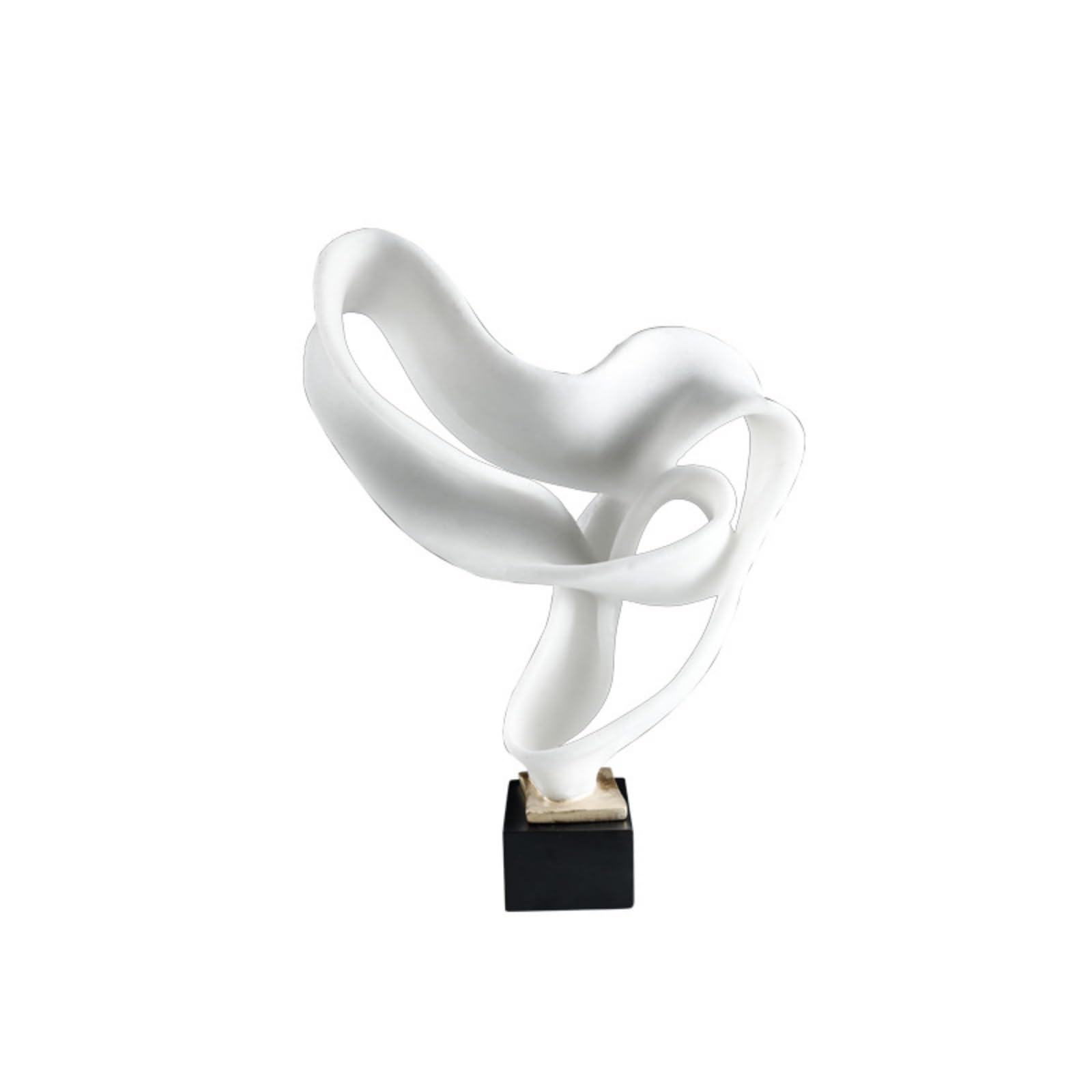 Sculpture Géométrique en Résine pour Rompre la Monotonie d'un Meuble TV