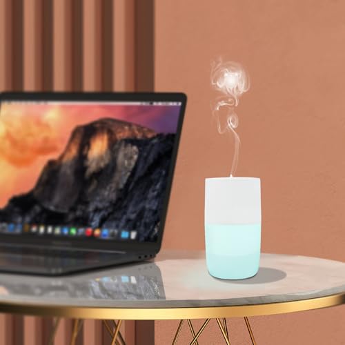 Difusor aromático eléctrico portátil con luz LED y USB miniatura 7