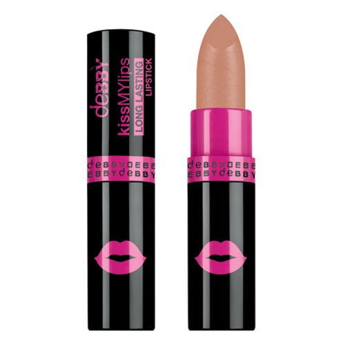 Debby Kiss My Lips Long Lasting Lipstick 01 Nude Beige, 1 unità (Confezione da 1)