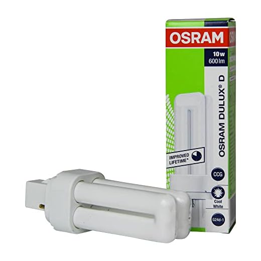 10 Stück Dulux D 10 Watt 840 2P G24d-1 - Osram