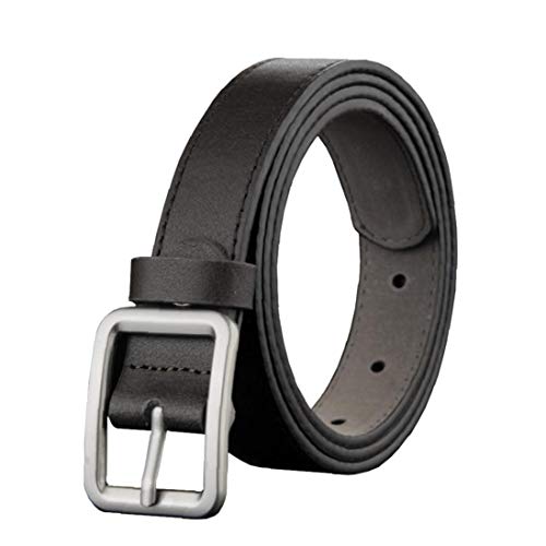 tJexePYK Garçons Ceinture en Cuir Ceinture Réversible Classique Designs Ajustables Ceinture en Cuir Casual Robes Ceintures Vêtements Accessoires pour Enfants Black Boys 90CM Cover