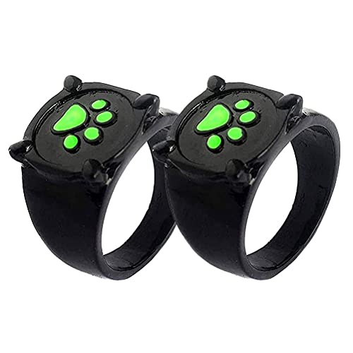 SFNTION Cat Ring for Kids Adults Cosplay, Cat Ring Anime Cosplay Finger Ring, Cute Ring Anime Cosplay Finger Ring(2pcs No. 11)