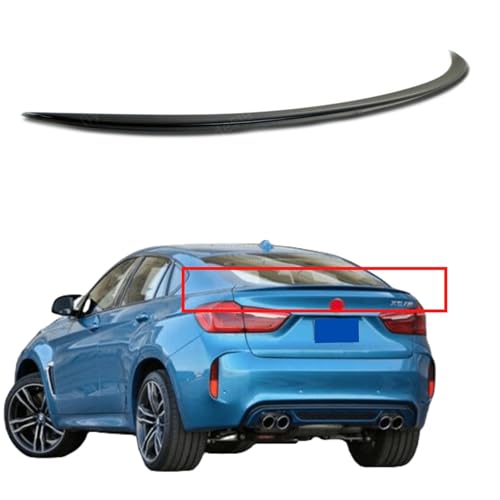 Becquet Arrière BMW X6 F16 F86 Noir Brillant pour look sportif urbain