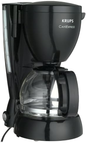 Krups Cafetera Café Express FMA111-42, 4 tazas, color negro, DESCATALIZADO