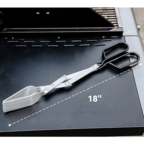 Kenmeister Chef Barbecue Grilling Tong, Extra Long Bbq Grill Tool With Handle, Easy To Control Wide Grip Kitchen Tongs For Grilling, Camping, Tailgating, Outdoor/Indoor Cooking Activities #TOP1