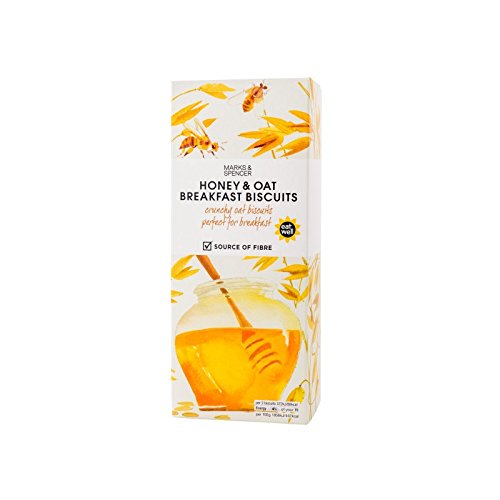 (Marks & Spencer (�}�[�N�X���X�y���T�[)) �n�j�[���I�[�c�����H�r�X�P�b�g180�O���� (x4) - Marks & Spencer Honey & Oat Breakfast Biscuits 180g (Pack of 4) [���s�A