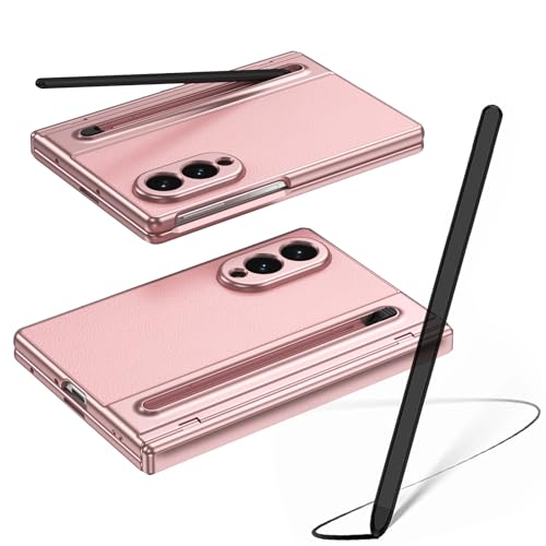 Coque Galaxy Z Fold 8 rose antichoc avec porte-stylet et film avant rigide