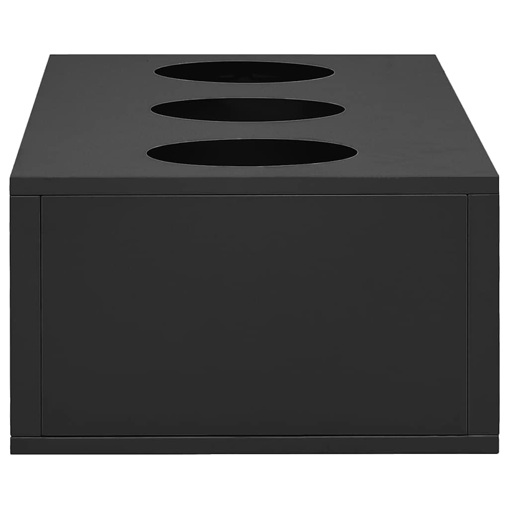 Armario con puertas correderas y jardinera de acero antracita de 90 x 40 x 113 cm con cerradura con 2 estantes para oficina, hogar, garaje, taller y pasillo para un almacenamiento seguro y