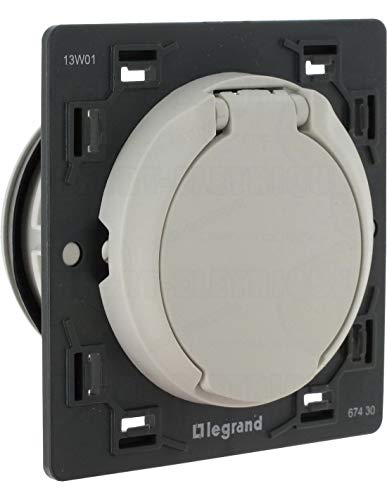 Legrand 067430 Prise D'aspiration Centralisée Céliane sans Contact Livrée avec Enjoliveur, Blanc