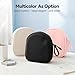 Inesore Soft Headphone Case Compatible with JBL Tune & Live/Sony WH-CH520 510 720/ Sony MDR-ZX/Bose QuietComfort/JLab/BERIBES/TOZO/KVIDIO/SoundCore,Headset Carrying Storage Bag Headphone Pouch, Black