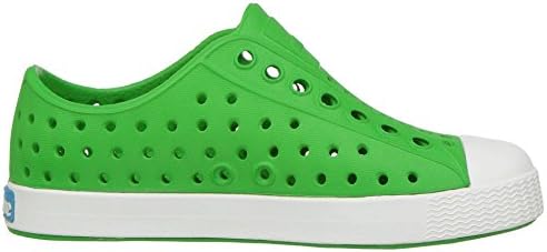 Native Shoes Jefferson Kids Slip-On Sneaker, Grasshopper Green/Shell White, 6 Toddler - 5