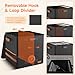 2-Pack Vinyl Record Storage Box with Lock, Collapsible＆Stackable Album Collection Display DIY Box, Fireproof＆Water Resistant LP Record Storage Crate Holds 100+ Records, 7/10/12 Inch Vinyl Record Case