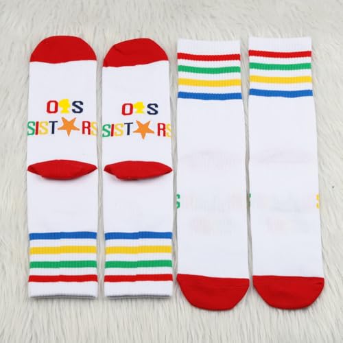 PXTIDY 2 Pairs Sorority Socks Sisterhood Gift Sorority Sister Socks For Women2