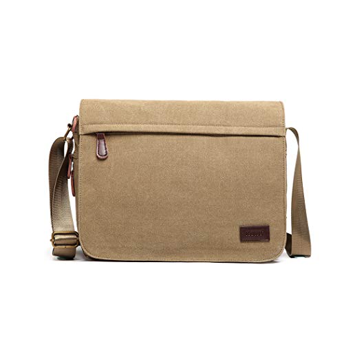 Kono Bolsa de Mensajero de los Hombres de Lona Satchel portátil Retro Ligero de Crossbody