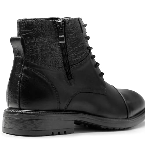 Image of Holy dove Men's Lightweight Dress Boots Zip Ankle Chukka Casual Boot