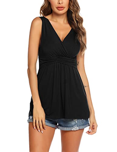 Ekouaer Women's Nursing Tank Top Cami Maternity Breastfeeding Shirts #TOP1