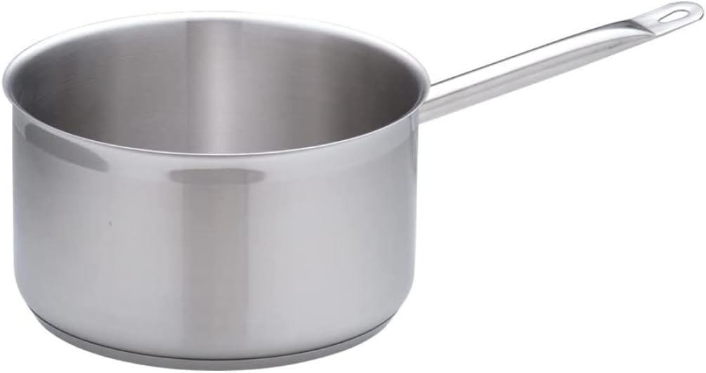 Endoshoji TKG PRO Professional AKT9216 Single Handed Shallow Pot (No Lid), 6.3 inches (16 cm), Compatible with Induction Cookers, Stainless Steel