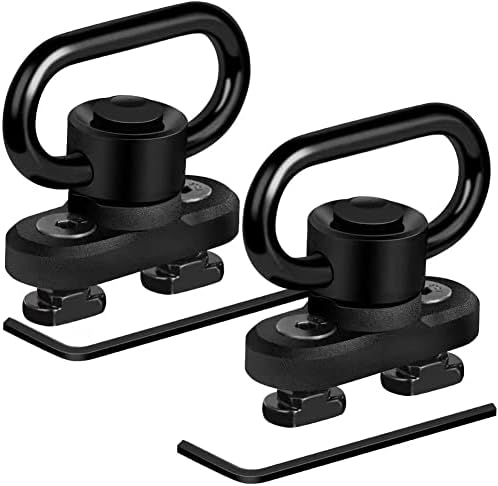 Bontok Sling Swivels Mount, 1.25 Inch Sling Mount Mloc Attachments Set for Two Point Traditional Sling (2 Pack)