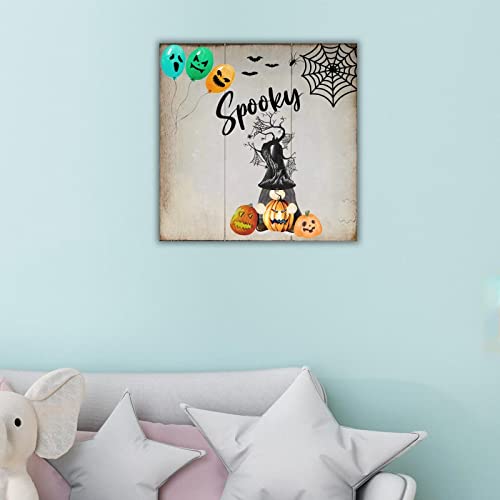 Panneau bois citrouille Halloween de qualité pour maison