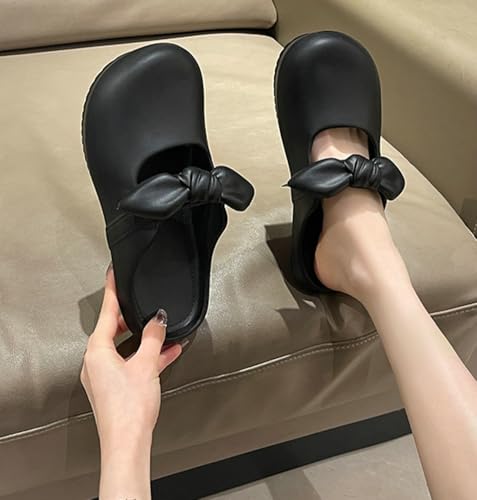 Elegant Slippers for Women Cute Bowknot Design House Shoes Soft Closed Toe Summer Indoor Outdoor Platform Slippers 20252