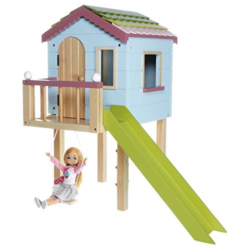 Lottie Puppenhaus Baumhaus LT089 Puppen - mit echtem Holz und kinderfreundlichen, fröhlichen Farben