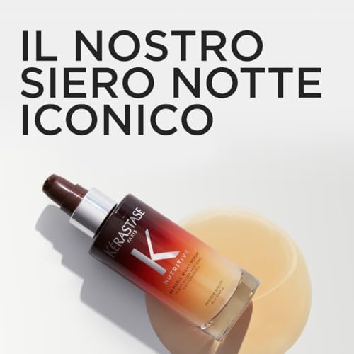 Kérastase, Nutritive, Siero Notturno Nutriente, Per Capelli Secchi, Azione Rivitalizzante, Con Proteine di Origine Vegetale e Niacinamide, Siero Notturno 8h Magic Night Serum, 90 ml - 12
