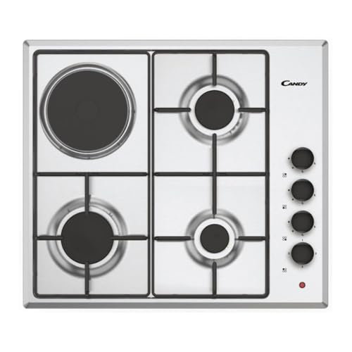 Plaque de cuisson au gaz Candy Cmgh31X/1 2900W Gris