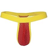 YiZYiF Men's Bulge Pouch Mesh G-sting Micro Bikini Underwear Sold by SHIFANG (Medium(Waistline 27.5-42.0
