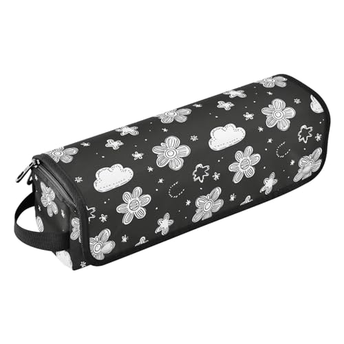 Bolsa de viaje resistente al calor Flower Element Marble para herramientas de cabello, incluye tapete resistente para planchas, rizadores y otros accesorios para el cuidado del cabello miniatura 1