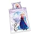 Herding DISNEY DIE Kraina Lodu zestaw pościeli dla małych dzieci, dwustronny motyw, poszwa na kołdrę 100 x 135 cm, poszewka na poduszkę 40 x 60 cm, bawełna/Renforcé