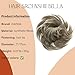 CAISHA Synthetic Fiber Hairpiece Scrunchie Scrunchy Updo Slightly Wavy Dark Blonde Mix G22B