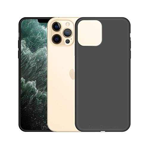 Image of Case Creation Luxurious OG Series for Apple iPhone 12 Case Cover,Anti-Dirty Slim Case Frosted Matte Cute Candy TPU Raised Bezel (Splash of Color) Back Cover for iPhone 12 -Black