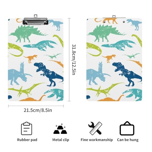Porte-bloc A4 dinosaure idéal pour prendre des notes au restaurant - 2