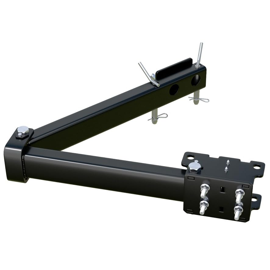 XIMPLIO Swingy Módulo Giratorio para Portabicicletas, Sistema de Acceso Lateral al Maletero, Carga hasta 90 kg, Negro, con Extensión 150 cm (Izquierdo)