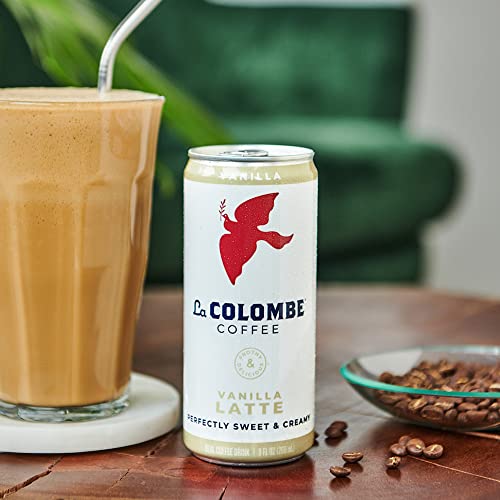 La Colombe Vanilla Draft Latte - 9 Fl. Oz. 4 Pack - 100% Arabica, Single-Origin, Brazilian Cold Brew Coffee With Lactose-Free Foamy Milk, Premium Coffee On The Go, 115Mg Natural Caffeine #TOP5