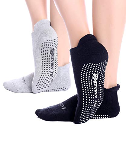 Non-Slip Women's Yoga Socks with Grips for Pilates, Pure Barre, Maternity, Barefoot Workouts, and Dance