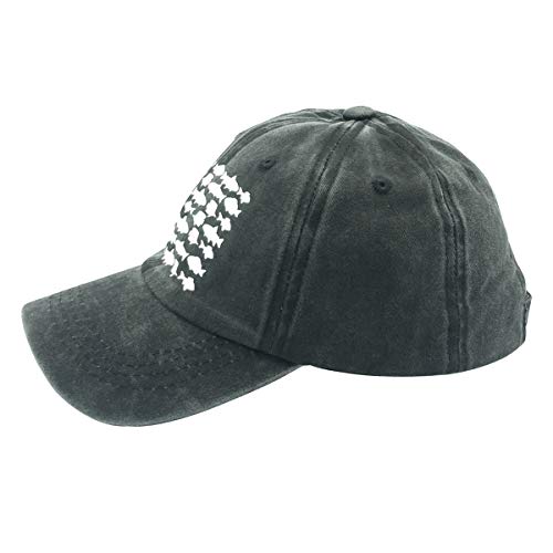 Waldeal Boy Printing Fish Flag Vintage Dad Hats Cute Adjustable Kids Fishing Baseball Cap Black #TOP3