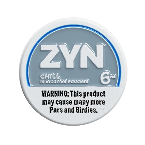 Generic Chill Grey and Blue Golf Ball Marker