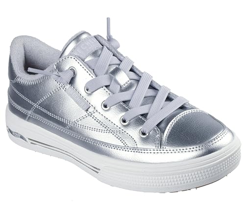 Skechers Arch Fit Arcade-Glistening Gal Sneaker für Damen, silber, 41 EU