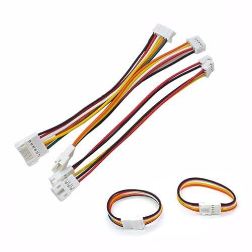 XUGERIP 20 PCS JST PH 2.0mm 2 3 4 5 Pin Connector, Male and Female Double Connector End with 200mm Extension Cable AWG 26