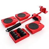 Furniture Lift Mover Tool Set - Heavy Furniture Movers with Wheels, Heavy Item Movers Sliders Furniture Lifter Tool for Furniture, Coffee Tables, Refrigerators, Washing Machines