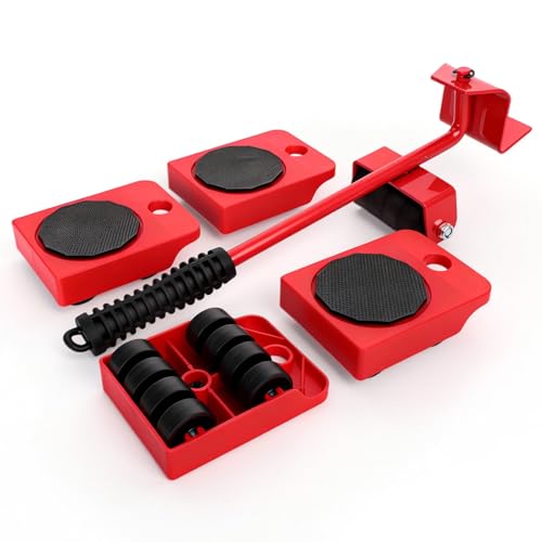 Furniture Lift Mover Tool Set - Heavy Furniture Movers with Wheels, Heavy Item Movers Sliders Furniture Lifter Tool for Furniture, Coffee Tables, Refrigerators, Washing Machines