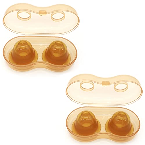 2Pair Silicone Nipple Corrector for Inverted Flat and Shy Nipple Suckers for Women Dustproof Case for Woman Mother Breast Feeding