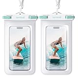 Lamicall 2 Pack Green White Cell Phone Bag, for Mother Mom, Birthday Gift for Father Teens Girls Boys Phone Pouch